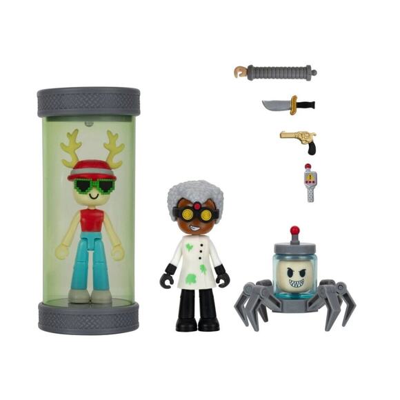 Roblox DEV Series MM2 Research Facility Figure Set Jazwares Virtual Item Code - Picture 3 of 4